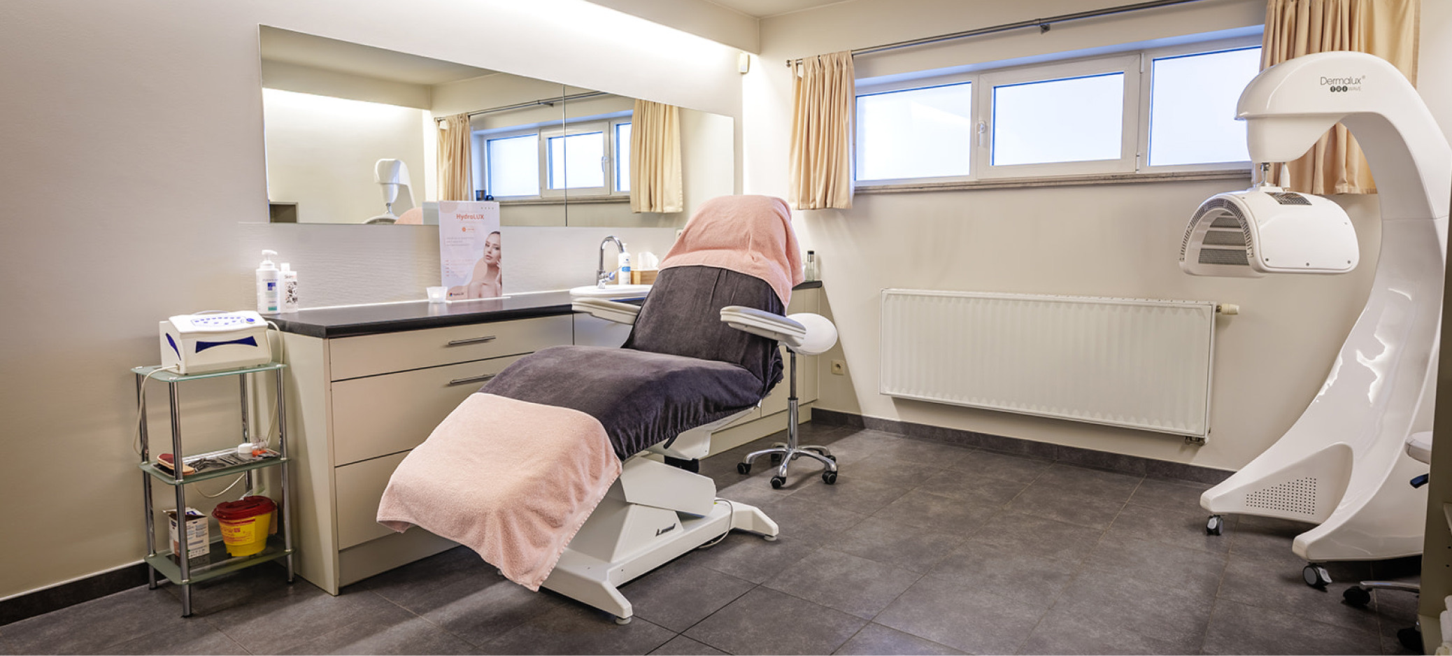 De behandelruimte van Instituut Sandrina